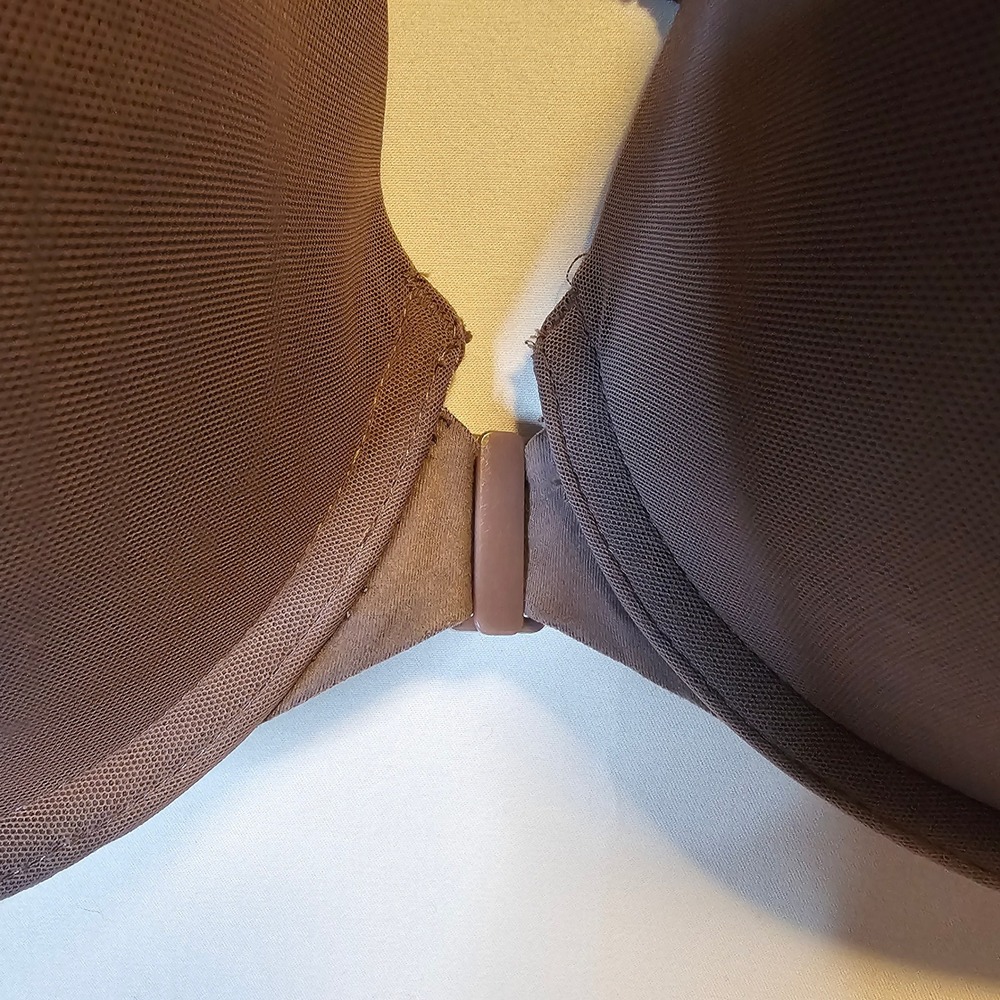 Victoria's Secret Racerback Perfect coverage Bra 40DD Brown Front Closure - Picture 3 of 7